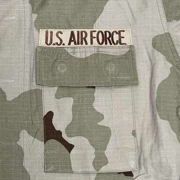 US Air Force Combat Military Coat Desert Jacket Medium Regular Camouflage Beige - Picture 6 of 16